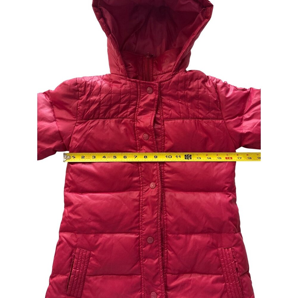 Appaman Burgundy Hooded Puffer Jacket Size 10 For Kids With Quilted Design & Zip - Picture 10 of 14